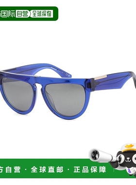 自营 Burberry女式BE4409 59mm太阳镜-蓝色 美国奥莱直发博柏利