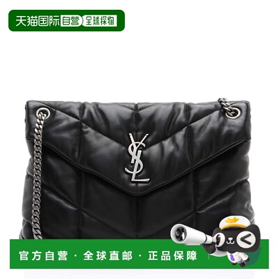 自营saint laurent圣罗兰小羊皮字母组合Puffer LouLou中号单肩包