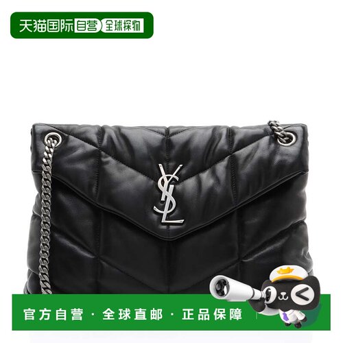 自营saint laurent圣罗兰小羊皮字母组合Puffer LouLou中号单肩包