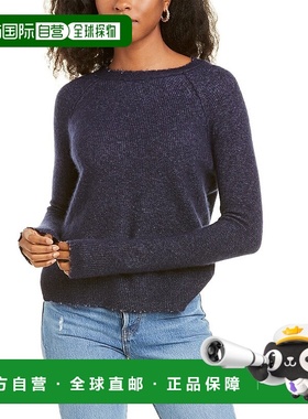 自营 autumn cashmere秋季羊绒仿旧毛衣 - 蓝色 美国奥莱直发开衫