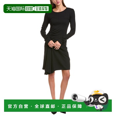 自营Michael Stars Marina Ruched Mini Dress - black 美国奥莱