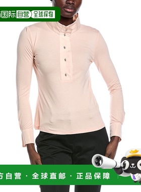 自营Carla Ruiz Placket Shirt - pink 美国奥莱直发上衣