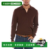 自营Mette 奥莱 美国直发男装 Merino羊毛翻领毛衣 棕色