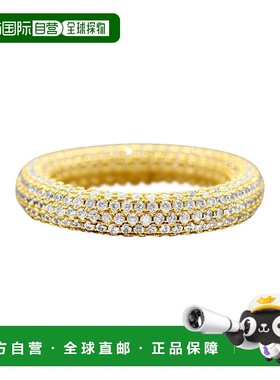 自营 adornia水晶永恒圆形戒指金 - 黄色 美国奥莱直发