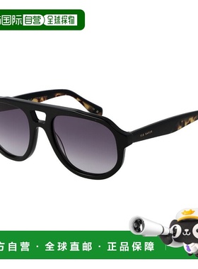 自营Ted Baker Acetate Men's Sunglasses - black 美国奥莱直发