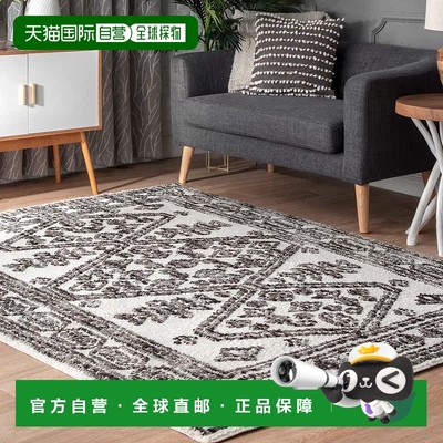 自营 nuLOOM Transitional Medallion Tamar Area Rug - 灰色 美