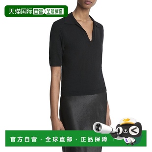 Cashmere Blend Polo 自营Vince black Shirt 美国奥莱 Silk