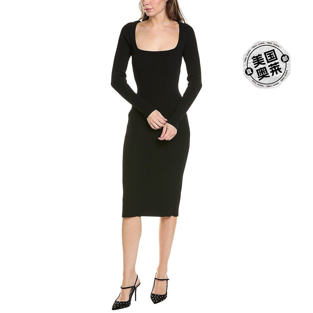 rag & bone asher 中长连衣裙 - 黑色 【美国奥莱】直发