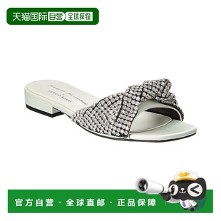 Evangelie Smyrniotaki 自营 绿色 Rossi 缎面凉鞋 美 Sergio