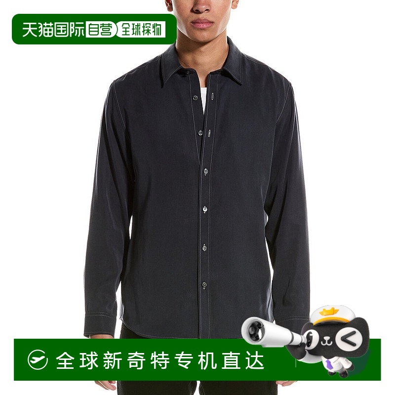 自营 theory理论休衬衫-蓝色 美国奥莱直发