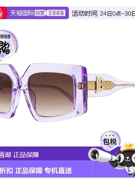 自营 Just Cavalli女式透明蝴蝶太阳镜SJC020K 06SC紫色54mm-06s