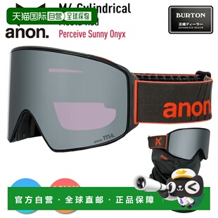 自营 2026 Anon 滑雪护目镜 M4 圆柱形低桥颜色：节日红镜片：Per
