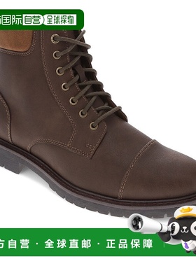 自营 Dockers男式Dudley Rugged休闲7眼Captoe靴-深棕色 美国奥莱