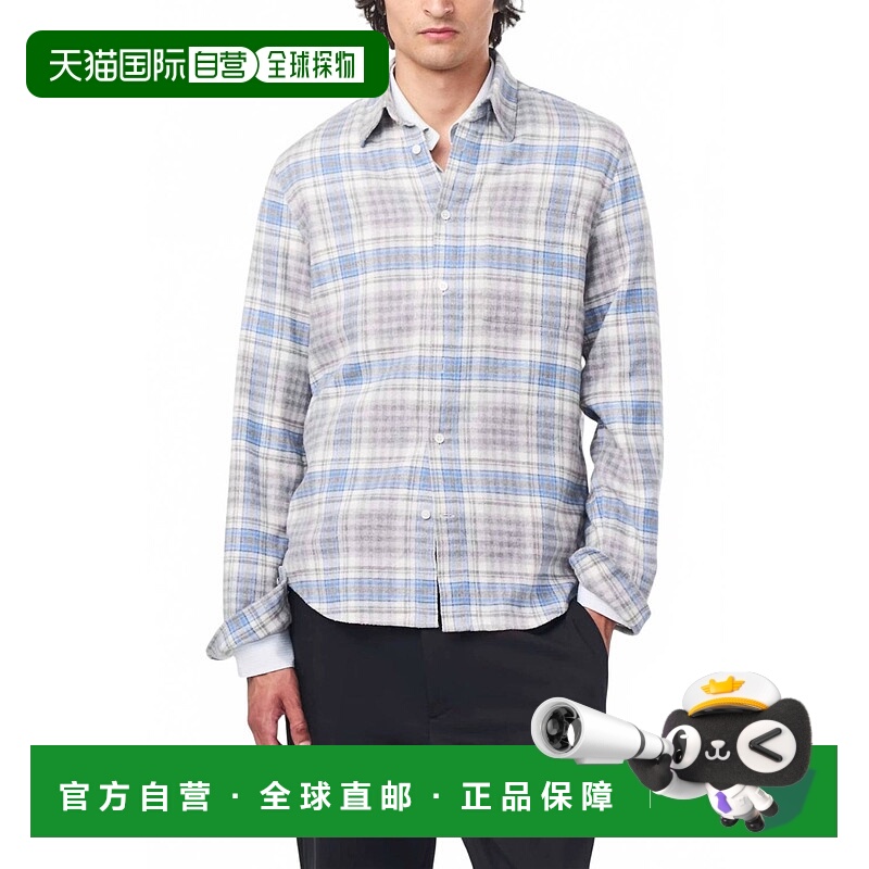 自营nn07Arne Plaid Button Shirt In Grey Check - grey check