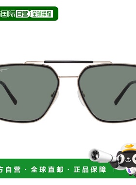 自营salvatore ferragamoFerragamo Green Navigator Men's Sungl