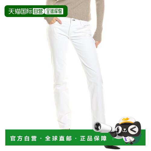 自营rag & bone Piper Bright White Low-Rise Straight Jean - w