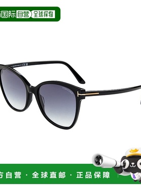 自营Tom Ford女式Ani 58mm太阳镜-黑色 美国奥莱直发