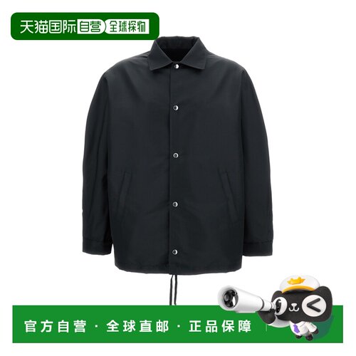 自营givenchy尖领单排扣夹克，下摆调节式抽绳-黑色 美国奥莱直发