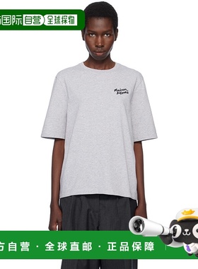 1h可退 香港直邮潮奢 MAISON KITSUNE 女士 灰色 Handwriting Com