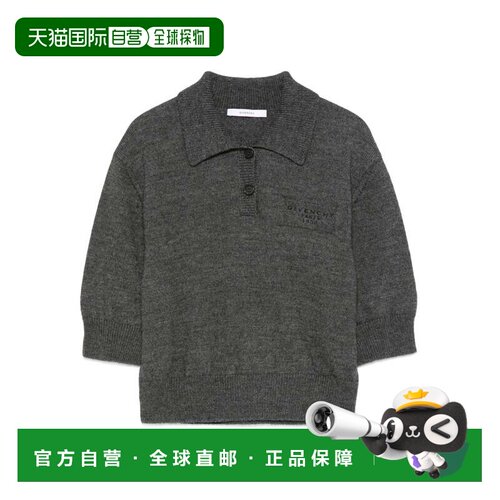 自营givenchy短款针织上衣-灰色 美国奥莱直发