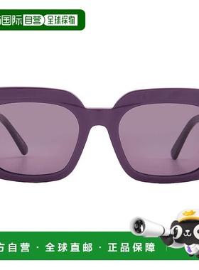 自营Longchamp Purple Square Ladies Sunglasses LO753S 500 51