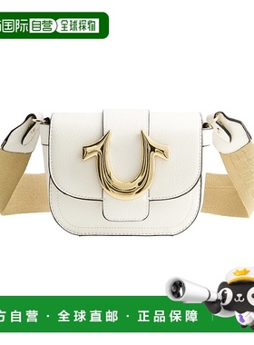 自营 True Religion 迷你翻盖斜挎包 - 白色 美国奥莱直发单肩包