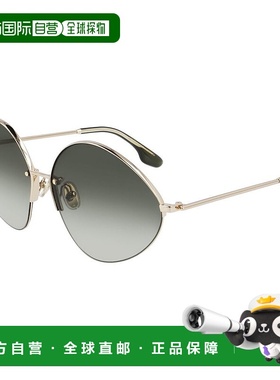 自营Victoria Beckham Metal Women's Sunglasses - gold 美国奥