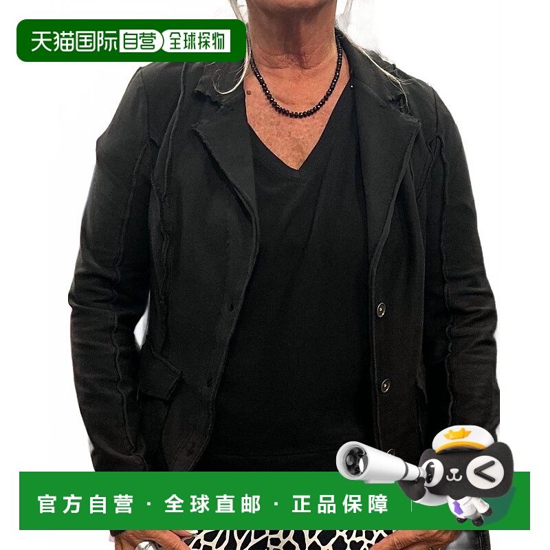 自营xcviDunne Twill Knit Blazer In Black - black 美国奥莱直