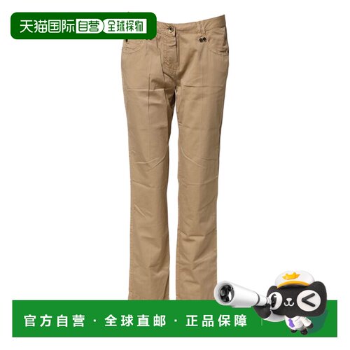 自营PLEIN SUD Straight Cotton Stretch Chino Women's Pants -