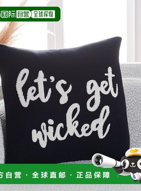 自营 safaviehWicked 枕头 - 黑色/自然色 美国奥莱直发