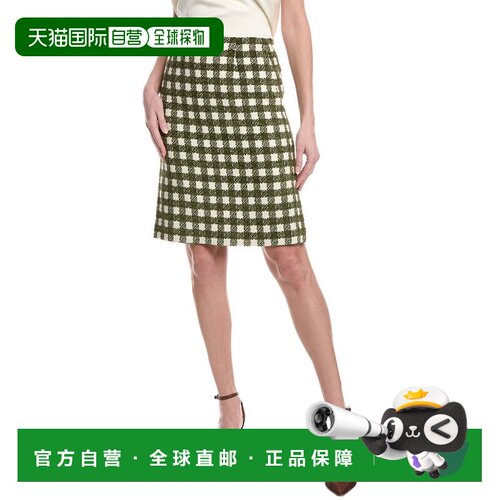 自营Oscar de la Renta Chenille Tweed Silk-Lined Wool-Blend P