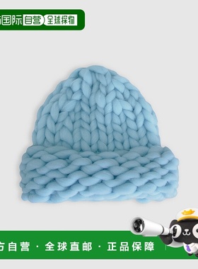 自营 belle & bloom雪花手工编织豆豆-天蓝色 美国奥莱直发帽子