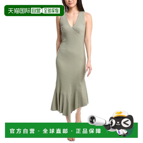 自营Nation LTD Carmel Midi Dress - green 美国奥莱直发连衣裙