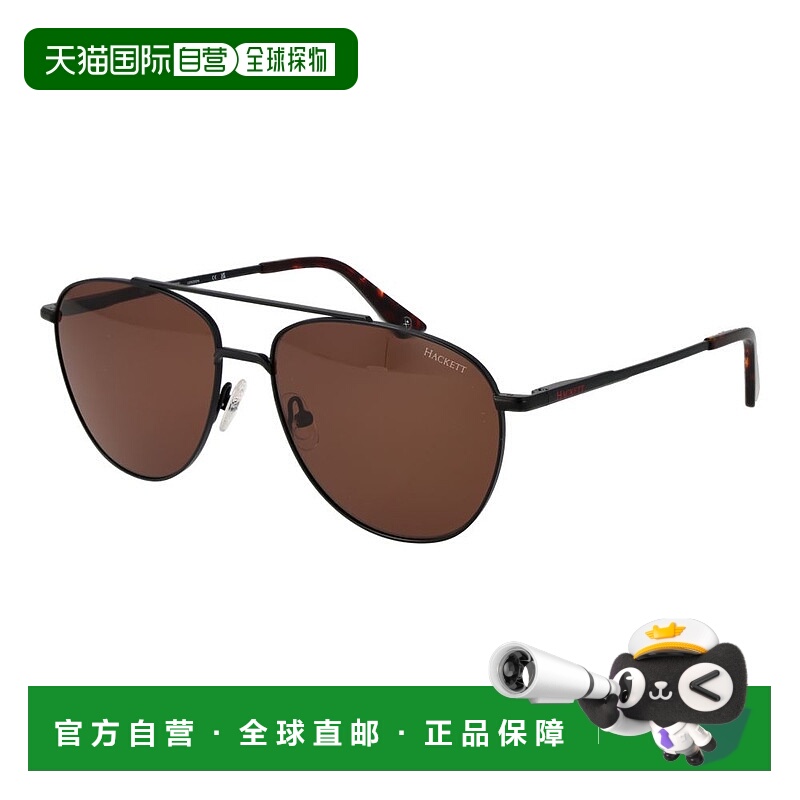 自营Hackett Metal Men's Sunglasses - black 美国奥莱直发