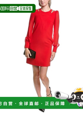 自营 Carla Ruiz 迷你连衣裙 - 红色包臀裙 美国直发奥莱