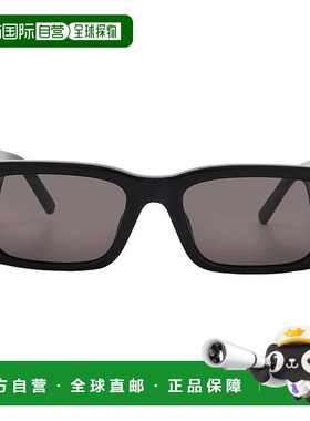 自营Palm Angels PALM Dark Grey Square Unisex Sunglasses PERI