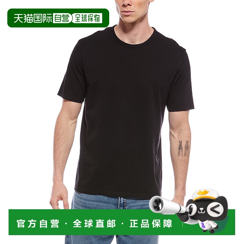 自营Vince Crewneck T-Shirt - black 美国奥莱直发