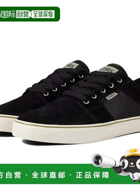 自营Men's Etnies Barge LS Sneakers Black Suede Skateboarding