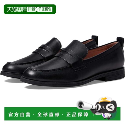 自营Women's Cole Haan Stassi Penny Loafer Black Leather Roun