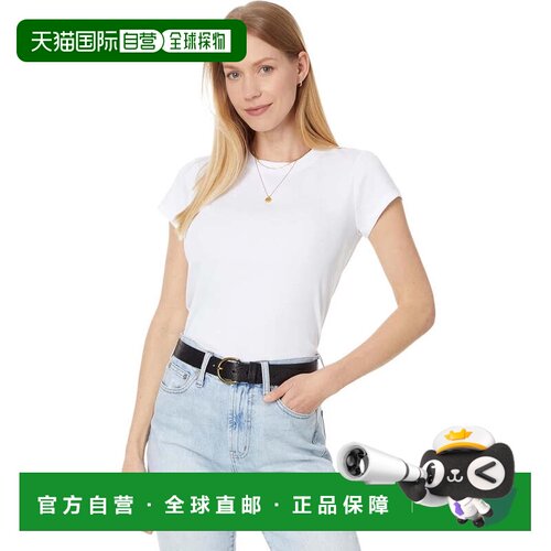 自营Women's Madewell T-Shirt White Stretch Supima Cotton Rib