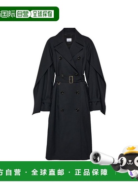 自营Burberry Polyester Women's Coat - black 美国奥莱直发