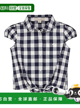 自营 Hope & Henry 系带上衣 - 蓝色 美国奥莱直发