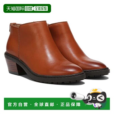 自营Youth Sam Edelman Pryce Boots Brown Leather Block Heel A