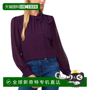 腌甜菜 印花雪纺衬衫 美国奥莱直发 cece女式 自营
