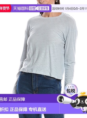 自营 James Perse Boxy灰色T恤 美国直发奥莱长袖