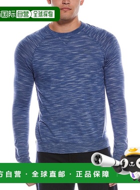 自营 autumn cashmere秋季羊绒连肩圆领运动衫-蓝色 美国奥莱直发