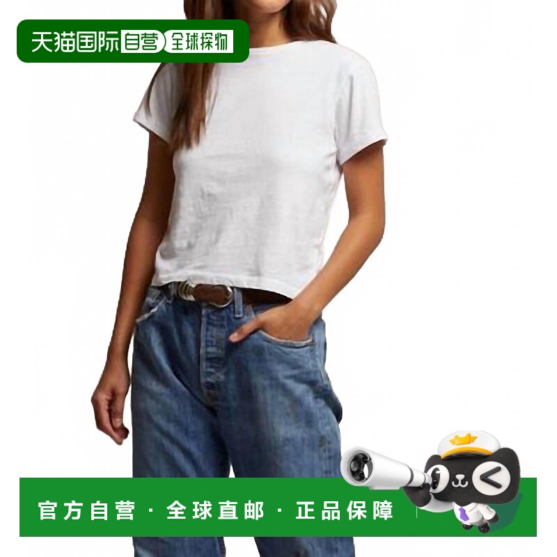 自营perfectwhiteteeWomen's Lisa Recycle Cotton Slim Crew Top
