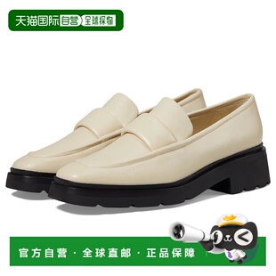 美国直邮VINCE 女士平底鞋脚蹬豆豆鞋圆头浅口时尚皮鞋真皮凉鞋