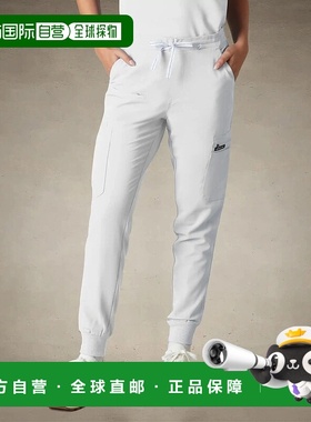 自营 members onlyValencia慢跑磨砂女裤-白色 美国奥莱直发卫裤