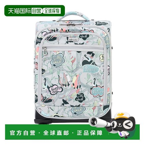 自营sakroots21 英寸旋转随身行李箱 - 生态斜纹布 - 浅灰色和平